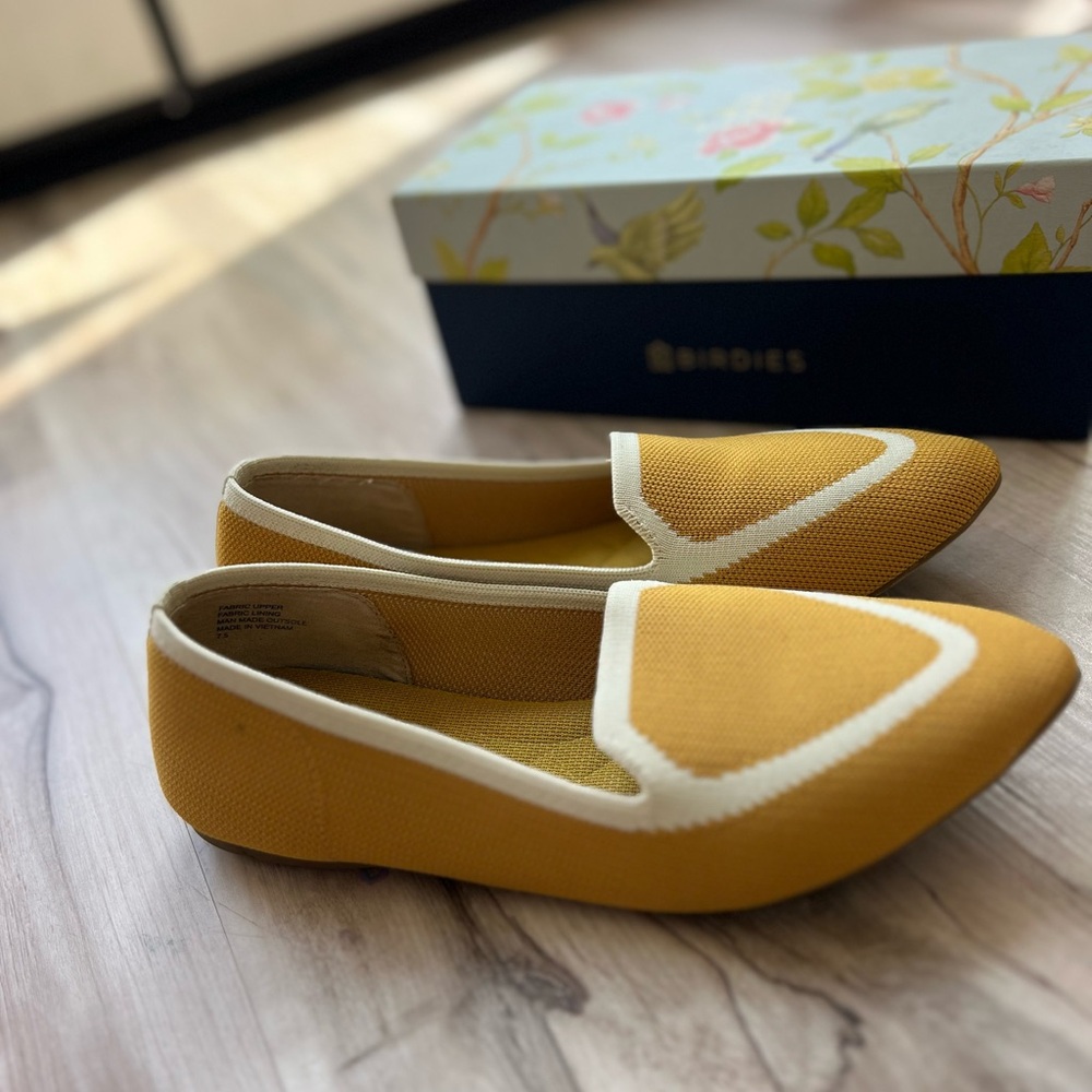 Birdies Blackbird Knit Loafer in yellow mustard 7.5 - Picture 9 of 10